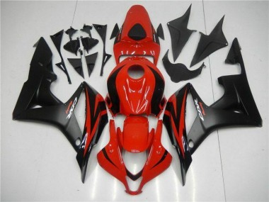 ABS 2007-2008 Black Red Honda CBR600RR Motor Bike Fairings Canada