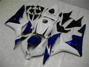 ABS 2007-2008 White Blue Honda CBR600RR Replacement Motorcycle Fairings Canada