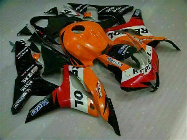 ABS 2007-2008 Orange Black Repsol Honda CBR600RR Motorcycle Replacement Fairings Canada