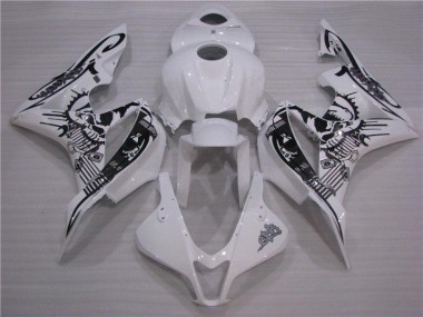 ABS 2007-2008 Black White Honda CBR600RR Replacement Motorcycle Fairings Canada