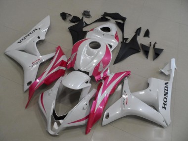 ABS 2007-2008 Pearl White with Pink Honda CBR600RR Motorbike Fairing Canada