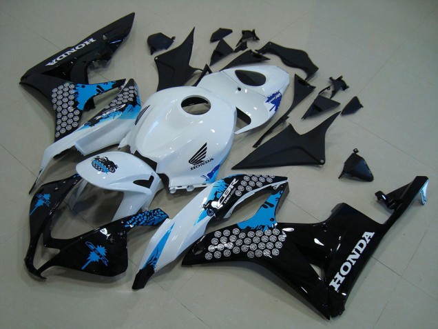 2007-2008 White Black Blue Honda CBR600RR Bike Fairing Canada