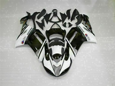 2007-2008 Black White Kawasaki ZX6R Bike Fairings Canada