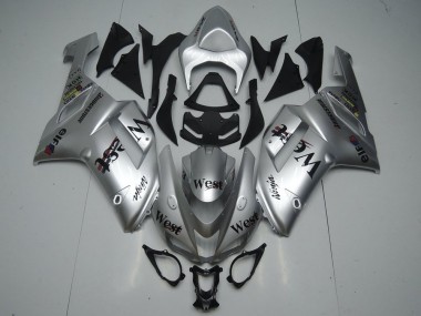 2007-2008 Silver West Kawasaki ZX6R Replacement Fairings Canada