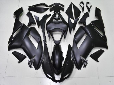 2007-2008 Matte Black Kawasaki ZX6R Bike Fairing Kit Canada