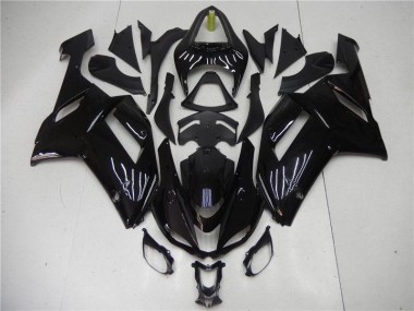 2007-2008 Glossy Black Kawasaki ZX6R Motorcycle Bodywork Canada