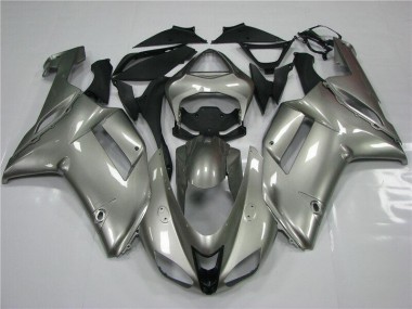 2007-2008 Grey Kawasaki ZX6R Moto Fairings Canada