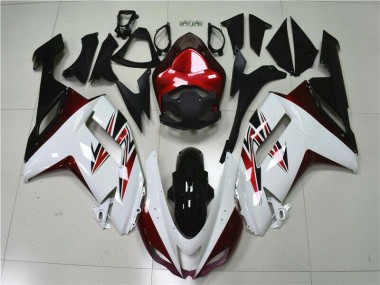 2007-2008 White Black Red Kawasaki ZX6R Motorbike Fairings Canada