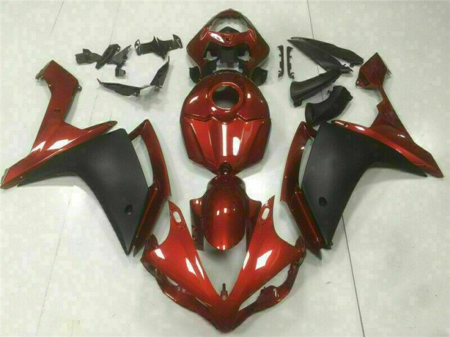 ABS 2007-2008 Red Black Yamaha YZF R1 Bike Fairing Kit Canada