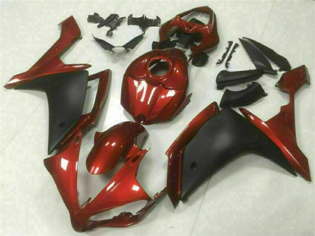 ABS 2007-2008 Red Black Yamaha YZF R1 Bike Fairing Kit Canada