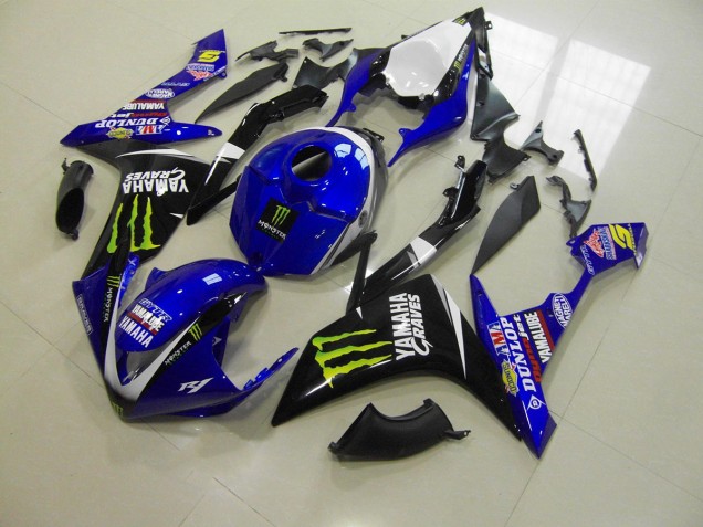 ABS 2007-2008 Blue Monster Yamaha YZF R1 Motorcylce Fairings Canada