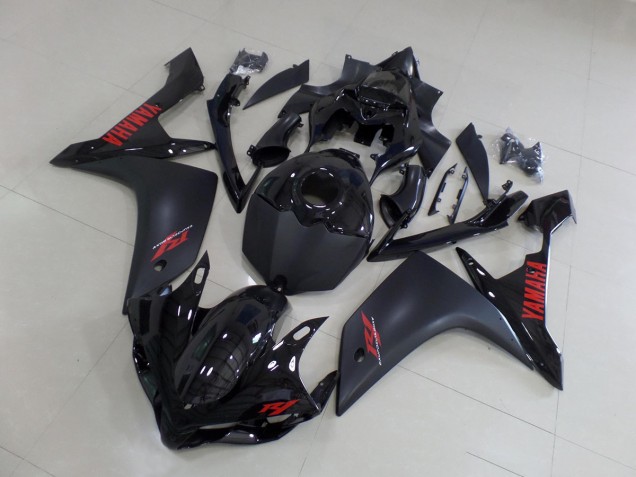 ABS 2007-2008 Matte Black Red Yamaha YZF R1 Motorbike Fairing Canada