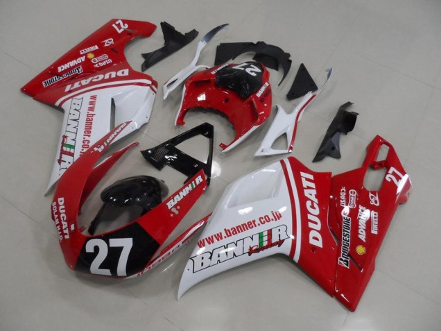 ABS 2007-2014 Banner 27 Ducati 848 1098 1198 Motorcycle Fairings Kits Canada