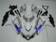 2008-2010 White Silver Blue Suzuki GSXR 600/750 Motorcycle Fairings Kit Canada