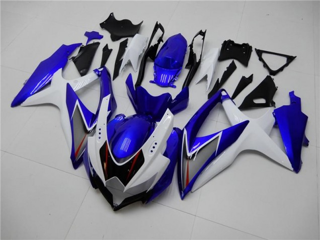 2008-2010 White Blue Suzuki GSXR 600/750 Motorbike Fairings Canada