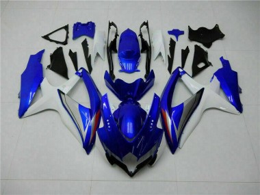 2008-2010 Blue White Suzuki GSXR 600/750 Motorcycle Fairing Kit Canada