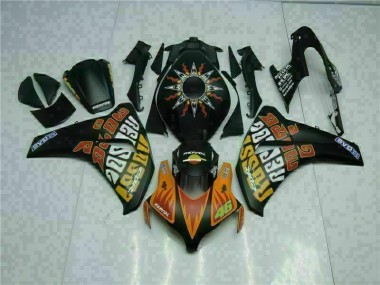 2008-2011 Orange Black Honda CBR1000RR Motorcyle Fairings Canada