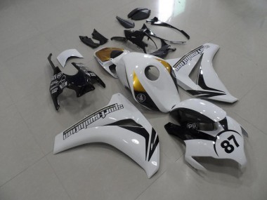 2008-2011 Black and White and Gold Honda CBR1000RR Bike Fairings Canada