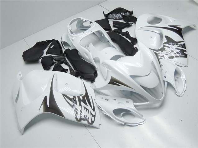 2008-2019 White Suzuki GSXR 1300 Hayabusa Replacement Motorcycle Fairings Canada