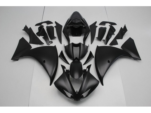 ABS 2009-2011 Matte Black Yamaha YZF R1 Moto Fairings Canada