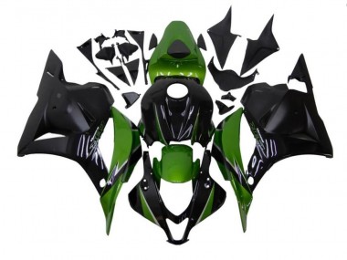 ABS 2009-2012 Green Black Honda CBR600RR Motorcycle Fairings Kit Canada