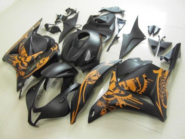 ABS 2009-2012 Matte Black Orange Sticker Honda CBR600RR Motorcycle Fairings Canada