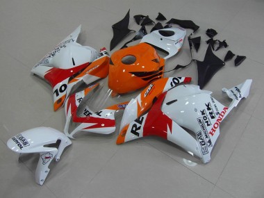 ABS 2009-2012 White Repsol Honda CBR600RR Motorcycle Fairings Canada