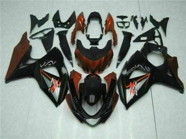 2009-2016 Brown Black Suzuki GSXR1000 Bike Fairing Kit Canada