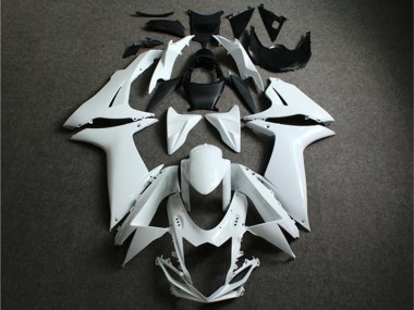 2011-2021 White Suzuki GSXR 600/750 Motorcycle Fairings Kit Canada