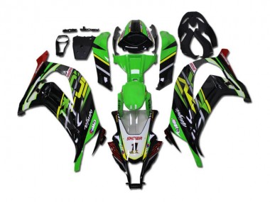 2011-2015 Green Black Kawasaki ZX10R Bike Fairings Canada