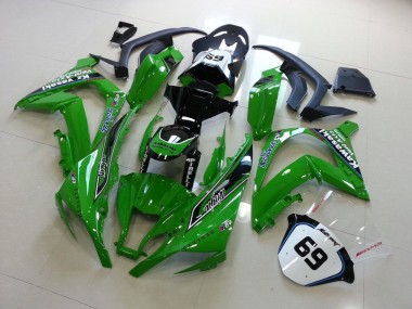 2011-2015 Green Kawasaki ZX10R Moto Fairings Canada