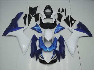 2011-2021 White Blue Suzuki GSXR 600/750 Replacement Fairings Canada