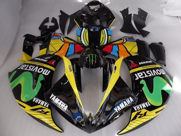 ABS 2012-2014 Rossi Moviestar Yamaha YZF R1 Bike Fairing Canada