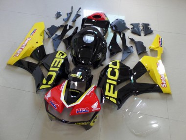 ABS 2013-2021 Yellow Black Geico Honda CBR600RR Motorcyle Fairings Canada