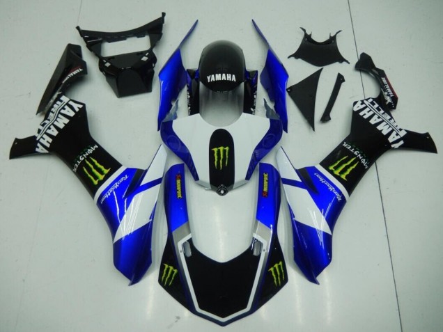 2015-2019 Black Blue Monster Yamaha YZF R1 Moto Fairings Canada