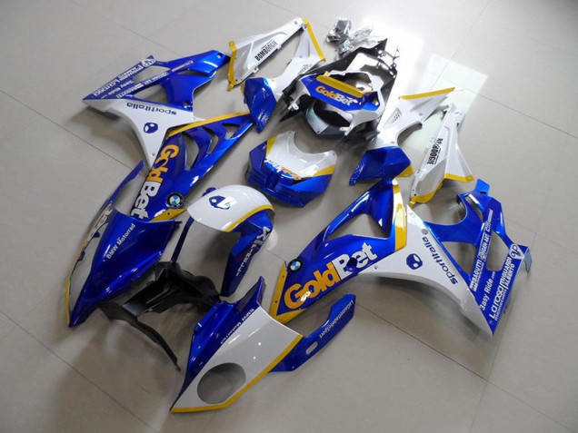 2009-2014 Blue White GoldBet BMW S1000RR Motorcycle Fairings Kit Canada