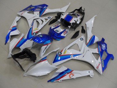 2009-2014 Blue White BMW S1000RR Motorcycle Fairing Kit Canada