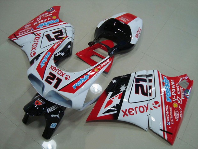 1993-2005 Red White Xerox 21 Ducati 748 916 996 996S Bike Fairing Canada