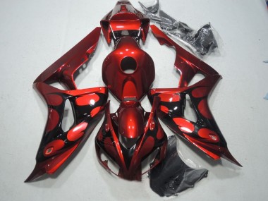 2006-2007 Red Black Honda CBR1000RR Bike Fairing Kit Canada