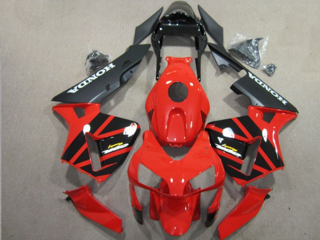 ABS 2003-2004 Red Black Honda CBR600RR Motorcycle Fairing Canada