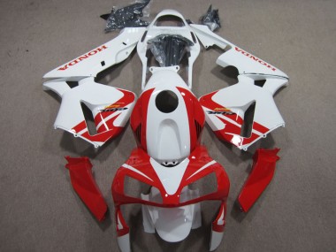 2003-2004 White Red Honda CBR600RR Motorcycle Fairing Kits Canada