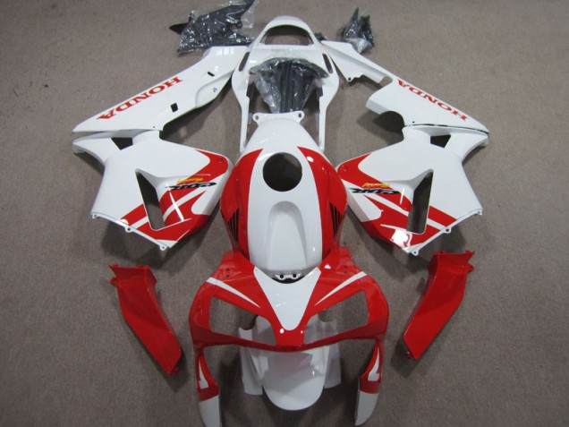 ABS 2003-2004 White Red Honda CBR600RR Motorcycle Fairing Kits Canada