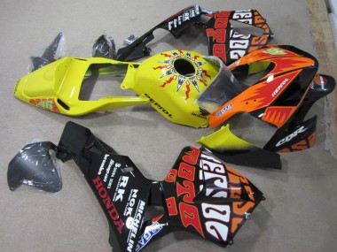 2003-2004 Yellow Black Repsol 46 Honda CBR600RR Bike Fairings Canada