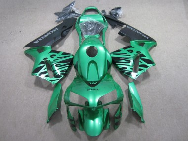 ABS 2003-2004 Green Black Honda CBR600RR Motor Bike Fairings Canada