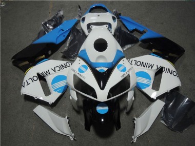 ABS 2005-2006 White Blue Konica Minolta Honda CBR600RR Motorcycle Fairing Kits Canada