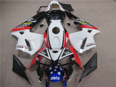 ABS 2005-2006 White Red Blue Lee Honda CBR600RR Motorbike Fairing Canada