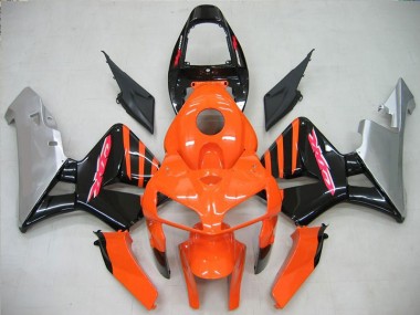 ABS 2005-2006 Orange Black Honda CBR600RR Motorcycle Fairing Canada