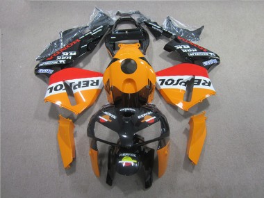 ABS 2005-2006 Orange Black Repsol Honda CBR600RR Motorcyle Fairings Canada