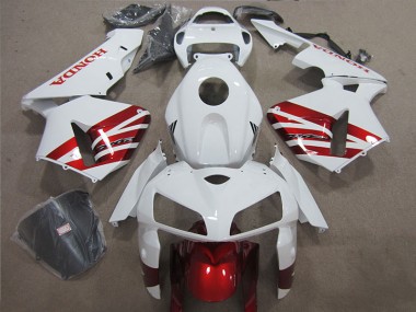 ABS 2005-2006 White Red Honda CBR600RR Motorcycle Fairing Kit Canada