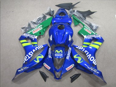 ABS 2007-2008 Blue White Movistar Honda CBR600RR Bike Fairing Canada